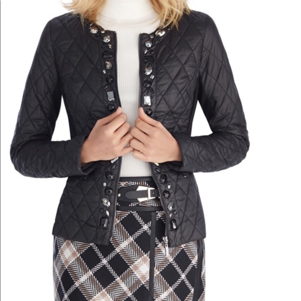 WHBM jeweled embellished Jacket with jewel details